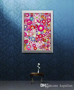 Plakat akashi Murakami poklon yves klein multicolor Umetnosti Tiskanja Fotografski Papir Wall Art Slika, Slikarstvo 12 24 36 47 Cm