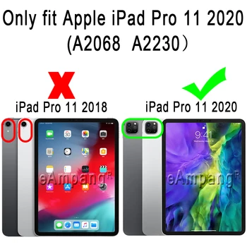 Za iPad Pro 11 2020 Primeru Padec Odpornosti Mehko Silikonsko Ohišje za iPad Apple Pro 11 2. Generacije A2068 A2230 Kritje Coque Funda
