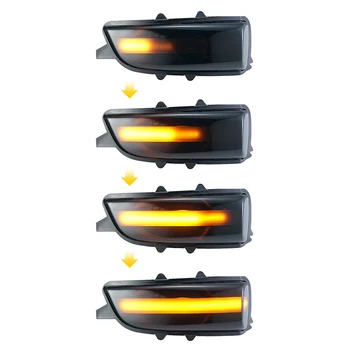 2x Dinamično Vključite Opozorilne Luči LED Strani Krilo Rearview Mirror Zaporedno Kazalnik Blinker Za Volvo S60 sem C30 S80 II V70 II S40 II