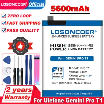 LOSONCOER 5600mAh za Ulefone Gemini Pro T1 Pametni Telefon Baterija+Številko za Sledenje