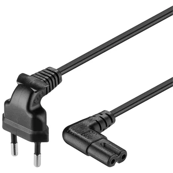 1m Slika 8 C7 napajalni kabel EU tip desno pod kotom 90 stopinj za samsung, Philips, Sony LED TV Brezplačna dostava choosable barve