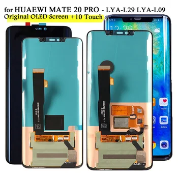 Zaslon OLED Za Huawei Mate 20 Pro LYA-L29/L09 Original Display 10 Zaslonu na Dotik Zamenjava Za Mate 20 RS LCD + prstni odtis