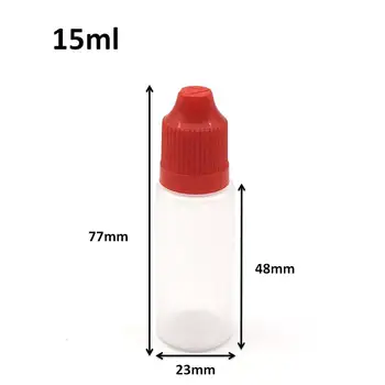 10pcs PE 15ml Plastične Stekleničke S Kapalko Childproof Skp In Dolgo Nasvet Prazno E Tekočine Iglo Vail