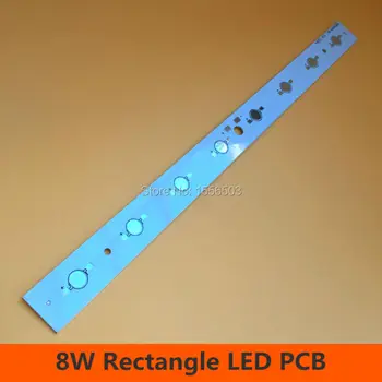 30 Kos 8W Pravokotnik High power Čip Plošča PCB Board Aluminija Heatsink za LED Luči Akvarij Rastejo Bar Lučka Plošča 280*20 mm