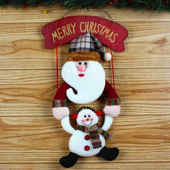 Srčkan Santa Clause Snežaka Elk Obesek Visi Božični Okraski Za Božično Drevo Ornament Dekor Spusti Božič Okraski