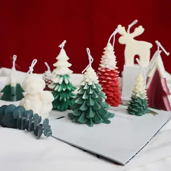 3D Silikonski Božično Drevo Plesni Borovih Storžkov Obliko Plesni Gospodinjstva Aroma Sveča Epoksi DIY Plesni Kuhinja Torta Maker Peko Orodje