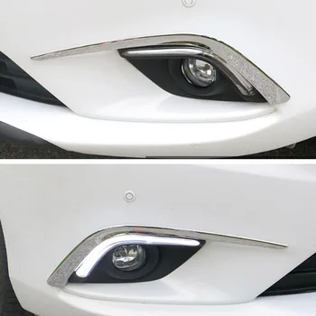 Primerni Za Mazda 6 Atenza Avto Zunanje Sprednje Luči za Meglo Lučka za Dekoracijo Trim Styling Obrvi Trakovi Kritje, Letve ABS