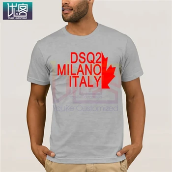 Novo DSQ2 MILANO ITALIJA Pismo Bombaža, Kratek Rokav T Shirt za Moške Poletne Kratek rokav t-shirt majica Cotton Tee Shirt Prisoten