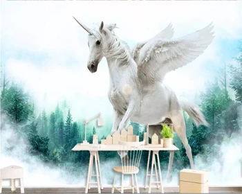 Beibehang ozadje za otroke, soba po Meri nalepke ozadje gozd sanje Pegasus spalnica ozadje ozadje doma dekoracijo