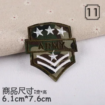 Vezene Vojske Vojaške Nalepke Na Oblačilih Obliž za Oblačila, Nahrbtnik Velcro Prostem Taktično Moralo Značke