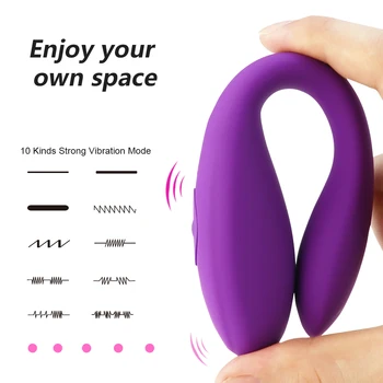 Brezžični Vibrator U Spola Igrače, Za Pare, Za Ponovno Polnjenje Dildo G Spot Silikonski Stimulator Dvojno Vibratorji Adult Sex Igrače Za Ženske