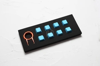 Taihao Gume Gaming Keycap Nastavite Gumirani Doubleshot Keycaps Češnja MX OEM Profil sijaj-skozi Niz 8 magenta svetlo modra