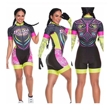 Ženske profesionalna Triatlon Kratek Sleeve Kolesarjenje Jersey Določa Skinsuit Maillot Ropa Ciclismo ženska Oblačila Kolo Jumpsuit2020