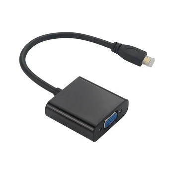 Micro-HDMI na VGA Adapter Kabel 1080P Video Pretvornik z o Jack, USB in Napajalni Kabel za Fotoaparat Raspberry Pi 4
