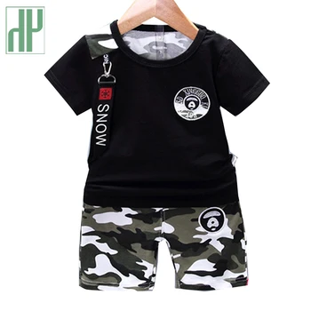 Otroci Obleke Poletje Priložnostne Prikrivanje Newborn Baby Boy Malčka Oblačila, ki Majica Vrhovi Hlače 2pcs/nastavi Bombaž Otrok Obleke