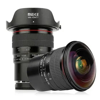 Meike 8 mm F3.5 Zaslonke Ultra Wide Angle Fisheye Učinki Ročno Ostrenje Objektiva za APS-C Mirrorless Fotoaparat Canon za Sony Emount