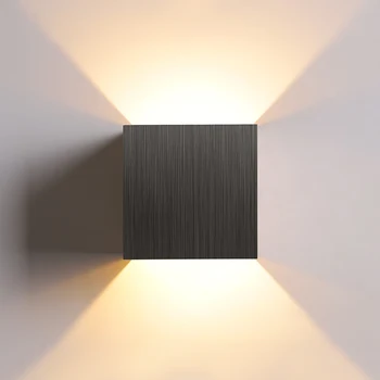Nastavljivo Stensko Svetilko ob Postelji Aluminija Stenske Luči Površinsko Nameščena Cube LED Vrt Verandi Lahka Nepremočljiva Notranjo & Zunanjo Osvetlitev