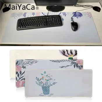 MaiYaCa Smešno Preprost Načrt cvetje Laptop Iger na srečo Miši Mousepad Velike Gaming Mouse Pad Anti-slip Zaklepanje PC Računalnik desk mat
