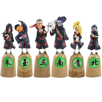 23-26 cm Anime Naruto Akatsuki Uchiha Itachi Hoshigaki Deidara Kakuzu Hidan Obito PVC Akcijska Figura Model Igrače
