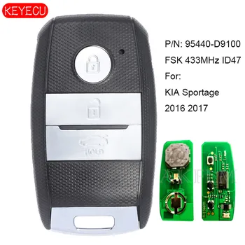 KEYECU brez ključa Pojdi Smart Remote Avto Ključ Fob 433MHz ID47 za KIA Sportage 2016 2017 P/N: 95440-D9100 FCCID: FOB-4F08