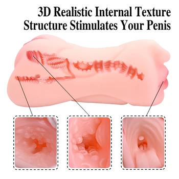 VSEXDO Realističnih Seks Lutke za Moške 2 Luknje Muco Veren Vagina Celotno Ustno 3D Odraslih Masturbator Ljubezen Lutka Seksi Igračke za Moške