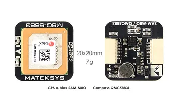 Matek Sistemov M8Q-5883 Ublox SAM-M8Q GPS & QMC5883L Kompas Modul za RC Brnenje FPV Dirke
