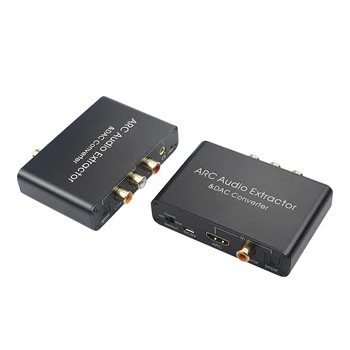 192KHz ARC (Audio Adapter HDMI Audio Extractor Digitalno Analogni Avdio DAC Pretvornik SPDIF Koaksialni RCA 3.5 mm Jack Izhod
