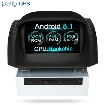 Avtomobilski Stereo sistem Android 10.0 Za Ford Fiesta 2013-2016 Navigacija v Vozilu GPS Avto Multimedijski Predvajalnik, Radio, Vodja enote
