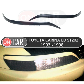 Za Toyota Carina ED ST202 1993-1998 obrvi žarometi veke avto styling trim nalepke kritje obrvi veke okraskov dekoracijo