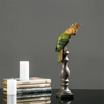 Evropski Ustvarjalni Ptica Papiga Model Dnevna Soba Vina Kabineta, Mala Okraski Ameriški Dom Mehko Rekvizitov, Model Simulacije