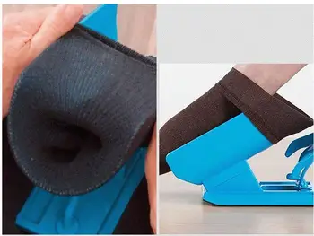 Leni ljudje nosijo nogavice artefakt starejše nosečnice ne upogibajte za pomoč nosi nogavice oprema zaščita