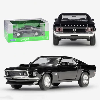 1:24 obsega kovinske zlitine klasičen avto vlivanju model 1969 Ford Mustang Boss 429 odraslih otrok darilo doma dekoracijo
