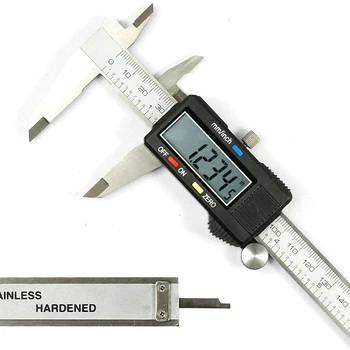 Digitalni Vernier kljunasto merilo 150mm/6inch S Okvir iz Nerjavečega Jekla Elektronski Vernier Čeljusti LCD Paquimetro Mikrometer E3371 T150.5