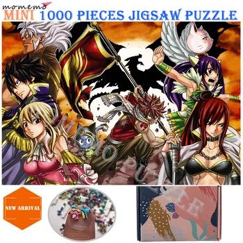 MOMEMO Fairy Tail Risanka Sliko Jigsaw Puzzle 1000 Kosov, Lesene Sestavljanke, Uganke za Odrasle, Otroci Meri Mini-Sestavljanke Igrače