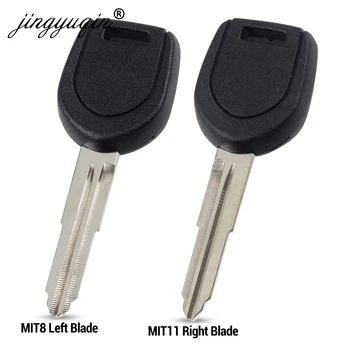 Jingyuqin 10pcs MIT11 MIT8 Transponder Tipko Lupini za Mitsubishi Colt Outlander Mirage Pajero Daljinski Ključ Ne Čip Levo/Desno Rezilo