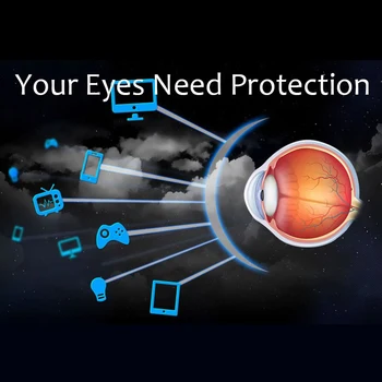 Handoer 1.61 Anti-Blue Ray Zaščito Optičnih Enotno Vizijo Objektiv za Digitalne Naprave Anti-UV Recept Računalnik Leče,2Pcs
