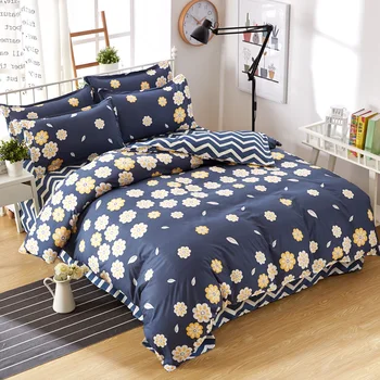 55Bedding nastavite skandinavski slog blue star grad rjuhe kritje nastavite king, queen postelja stanja posteljno perilo bedcloth cvet natisnjeni pet velikost