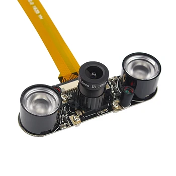 5MP Raspberry Pi Nič W Night Vision Osrednja Nastavljiva Kamera+IR Luči+Akril Imetnik+16&30 cm FFC Kabel za RPI Nič Pi 0
