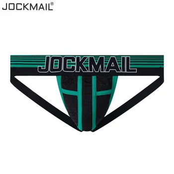 Jockmail blagovne znamke spodnje perilo za moške seksi moških jockstrap mens string hlačke, tangice heren perilo, geji, spodnje perilo, spodnje hlače homme zdrsi