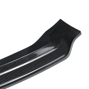 3PCS Ogljikovih Vlaken Videz / Black Avto Sprednji Odbijač za Ustnice Body Kit Spojler Splitter Difuzor Kritje Za Audi A4 B9 Limuzina 2017 2018