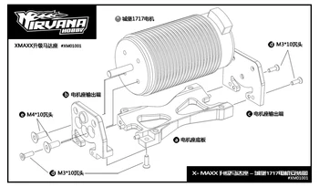 CNC Zlitine Kovin, za Motorna Osnove Motornih Nastavek za 1/5 Obsega Traxxas X-MAXX