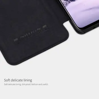 Usnjena torbica za Samsung Note 10 Lite pokrovček Samsung Galaxy Note 10 Lite Nillkin QIN Zaščitni Pokrovček, denarnice Primeru
