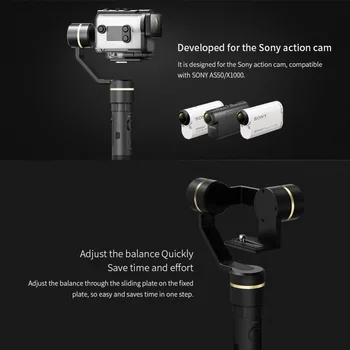 FeiyuTech G5GS Dejanje 360 Fotoaparat Gimbal Splash Dokaz Ročaj Stabilizator Vse za Ukrepanje Sony X3000 X3000R AS50 AS50R