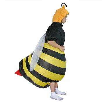 Odraslih Honey Bee Napihljivi Kostumi Za Noč Čarovnic Cosplay Maskota Vlogo Igrajo Disfraz Karneval Stranka Obleko Festival Rojstni Dan Darila