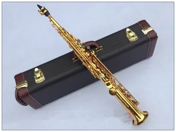 2020 Nov prihod Naravnost Strokovni ravni, Sopranski Saksofon Abalone sponke Tipko Bb Glasbeni instrument Sax Z ohišjem