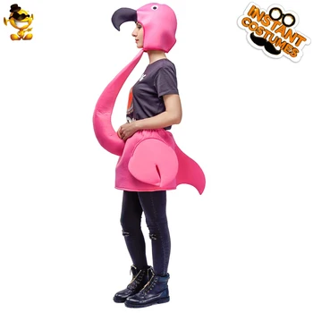 Unisex Odraslih Cosplay Flamingo Kostum Halloween Ženske Smešno Stranka Roza Plemenito Flamingo Jumpsuit Karneval Ženski Lady Maskota Obleke
