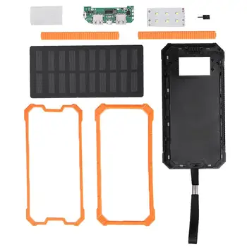 Prenosni Hitro Polnjenje DIY Sončne Energije Banke Primeru Kit Nesestavljeni Delov Potovanja Dvojno USB Mobile Power Bank Primerih S solarnimi
