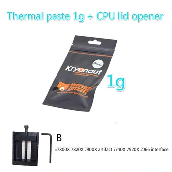 CPUopener for115x x299 2066 in vroče grizzly kryonaut termalne paste 7800x 7820x 7900x obdelovanca 7740x 7920x 2066 vmesnik pripomočka