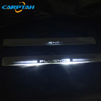 CARPTAH Trim Pedal Avto Zunanjost Deli LED Vrata Polico Izvažajo Ploščo Poti Dinamične Darkice luč Za Renault Fluence - 2018