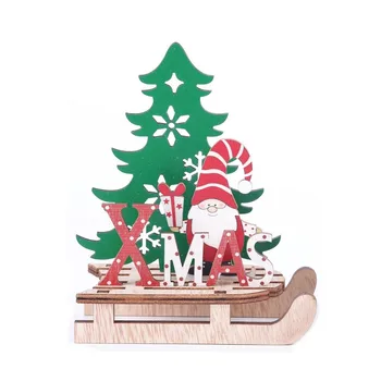 Lesene sani Božič Santa Claus Xmas Darila Noel Okraski, Obeski Vesel Božič Dekor DIY Domov Srečno Novo Leto 2021 navidad